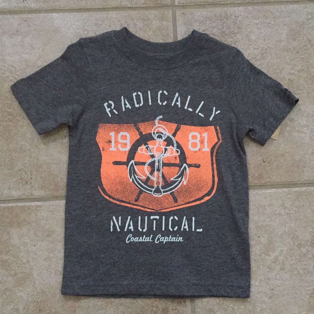 Carter's Boys Nautical Anchors Ships Wheel Tee Shirt